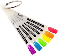 Палітра кольорового базового покриття "Neon Flake Base", 6 типсів - Kodi Professional — фото N1