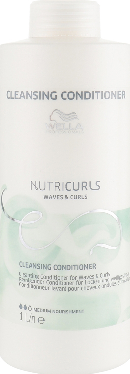 Кондиціонер для хвилястого волосся - Wella Professionals Nutricurls Cleansing Conditioner for Waves and Curls — фото N3