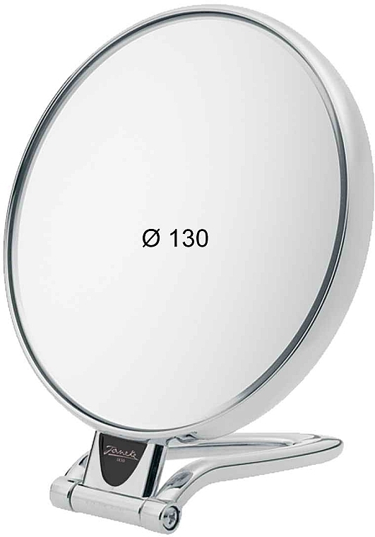Зеркало настольное круглое, увеличение x6, диаметр 130 - Janeke Chromium Mirror — фото N1