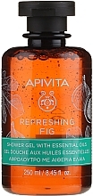 Гель для душу з ефірними маслами - Apivita Refreshing Fig Shower Gel with Essential Oils — фото N1