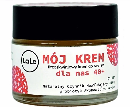 Крем для лица "Мой крем" 40+ персиковый с пробиотиком - La-Le Face Cream  — фото N1