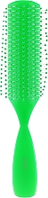 Щітка масажна вузька 9 рядів, зелена - Titania — фото N1