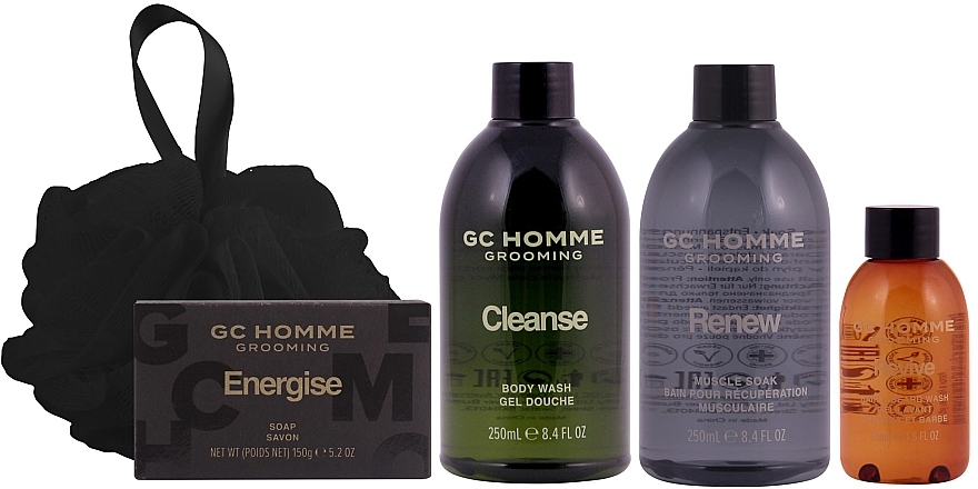 Набор, 6 продуктов - Grace Cole GC Homme Grooming Weekend Getaway  — фото N3