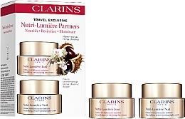 Духи, Парфюмерия, косметика Набор - Clarins Nutri-Lumiere Partners (cr/2x50ml)