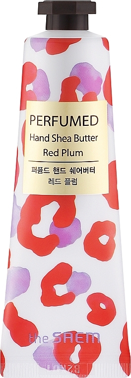 Питательный крем для рук "Красная слива" - The Saem Perfumed Red Plum Hand Shea Butter — фото N1