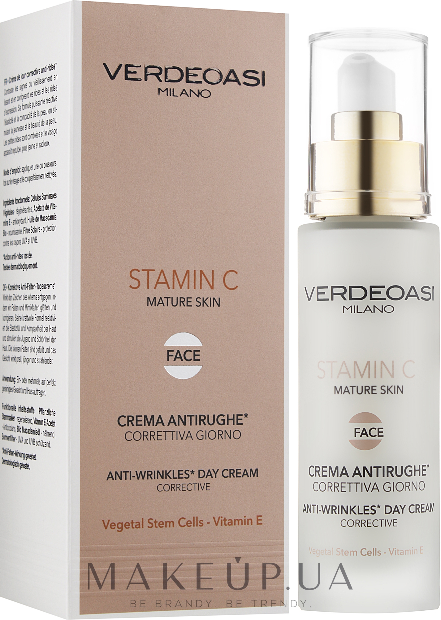 Дневной крем для коррекции морщин - Verdeoasi Stamin C Anti-wrinkles Day Cream Corrective — фото 50ml