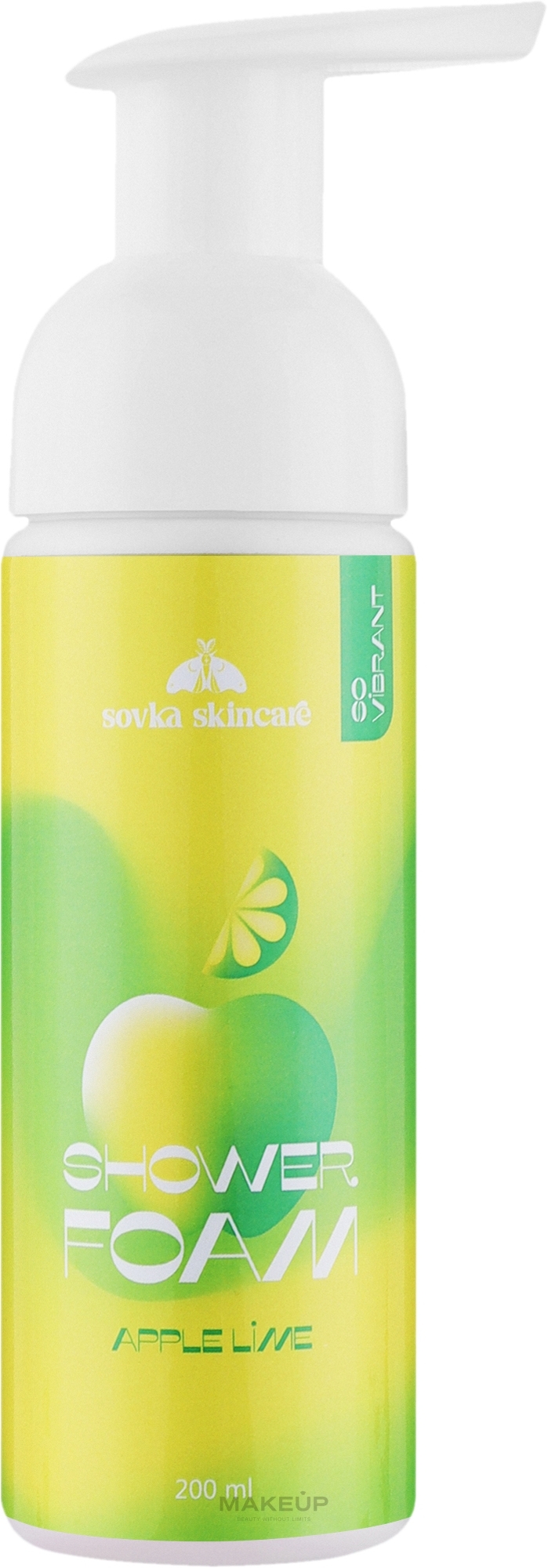 Пена для душа - Sovka Skincare Apple & Lime Shower Foam — фото 200ml