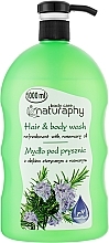 Шампунь-гель для душу з олією розмарину - Bluxcosmetics Naturaphy Rosemary Oil Hair & Body Wash — фото N1