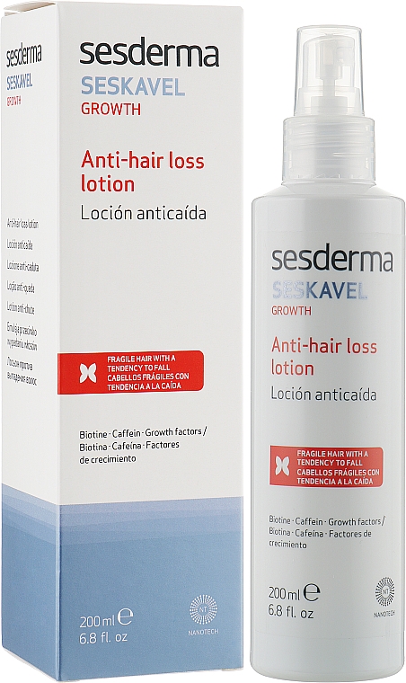 Лосьйон проти випадіння волосся - SesDerma Laboratories Seskavel Anti-Hair Loss Lotion — фото N2