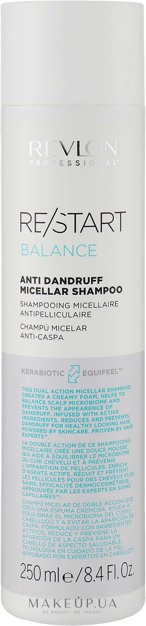 Шампунь проти лупи - Revlon Professional Restart Balance Anti-Dandruff Micellar Shampoo — фото 250ml