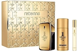 Paco Rabanne 1 Million - Набор (edt/50ml + edt/10ml + deo/150ml) — фото N1