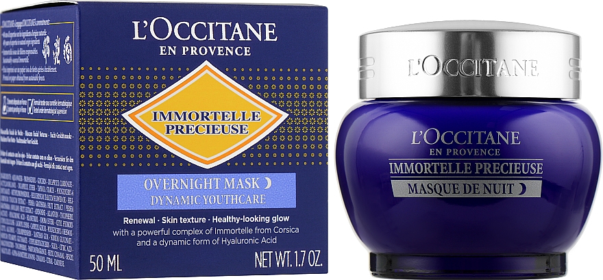 Ночная маска для лица - L'Occitane Immortelle Precieuse Overnight Mask — фото N2