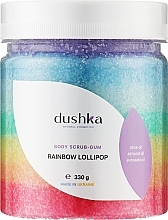 Скраб-жвачка “Радужный леденец” - Dushka Rainbow Lollipop Body Scrub-Gum — фото N2