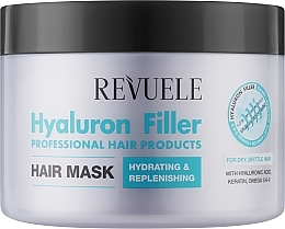 Парфумерія, косметика Маска для волосся з гіалуроновою кислотою, кератином та Омега 3-6-9 - Revuele Hyaluron Filler Hair Mask
