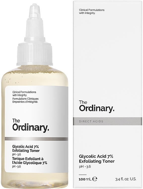 Відлущувальний тонік із 7% гліколевою кислотою The Ordinary - Glycolic Acid 7% Exfoliating Toner — фото N2