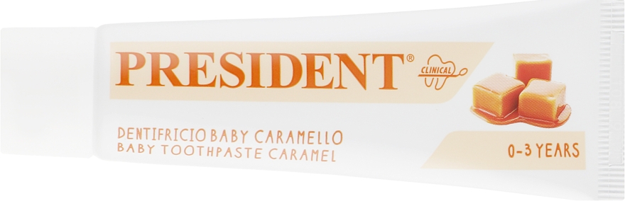 Дитяча зубна паста "Карамель", від 0 до 3 років - PresiDENT — фото N2