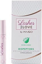 Сыворотка для ресниц с биопептидами, гипоаллергенная - Inveo Lashes 2 Love Biopeptides Eye Lash Growth Serum — фото N1