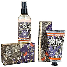 Набір - The English Soap Company Kew Gardens Lavender & Rosemary Hand Care Gift Box (soap/240g + h/cr/75ml + san/100ml) — фото N3