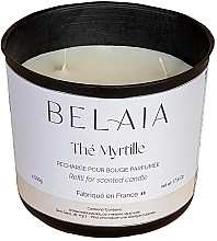 Ароматична свічка "Чорничний чай" (змінний блок) - Belaia Thé Myrtille Scented Candle Wax Refill — фото N2