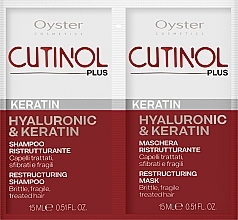 Парфумерія, косметика Набір пробників для волосся - Oyster Cosmetics Cutinol Plus Keratin (oil/15ml + sh/15ml)