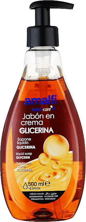 Крем-мило для рук "Гліцерин" - Amalfi Glicerin Liquid Soap — фото N1