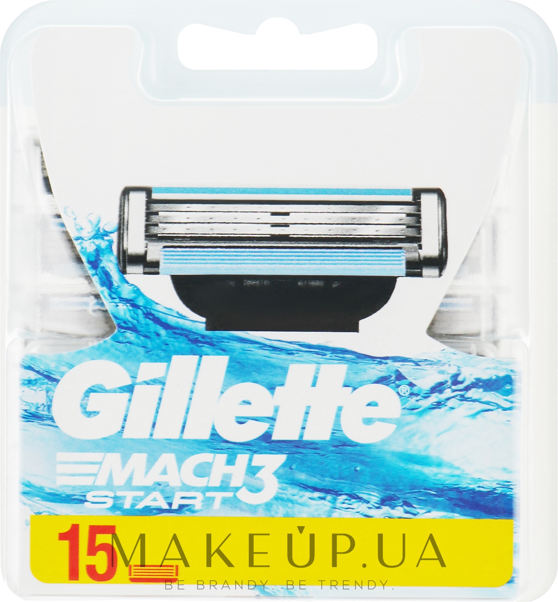 Сменные кассеты для бритья, 15 шт. - Gillette Mach3 Start — фото 15шт