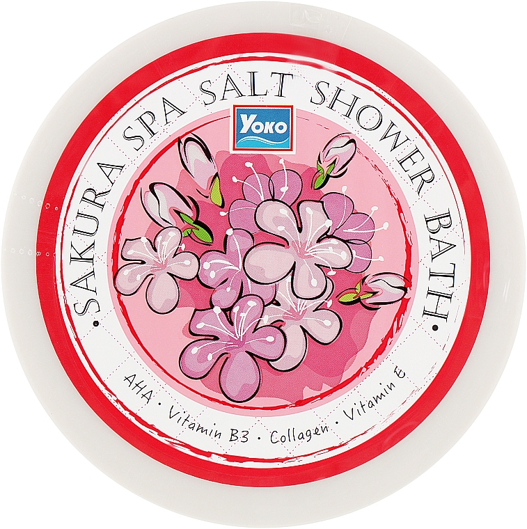 Скраб-сіль для душу з сакурою - Yoko Sakura Spa Salt Shower Bath — фото N1