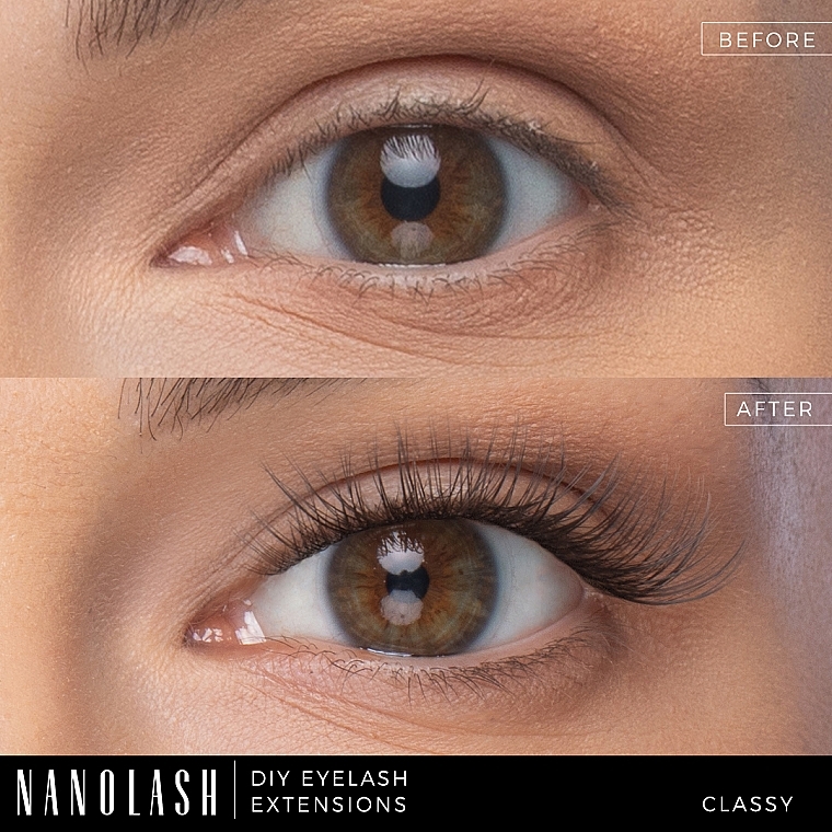 Накладные ресницы - Nanolash Diy Eyelash Extensions Classy — фото N29