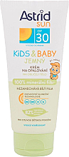 Водостійкий лосьйон для обличчя й тіла - Astrid Sun Kids&Baby Soft Sun Body Lotion SPF30 — фото N1