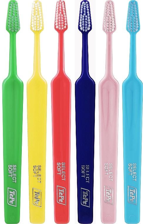 Набор зубных щеток, 6 шт., вариант 13 - TePe Select Soft — фото N1