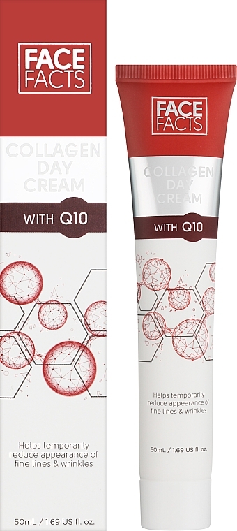 Денний крем для шкіри обличчя з колагеном та коензимом Q10 - Face Facts Collagen & Q10 Day Cream — фото N2