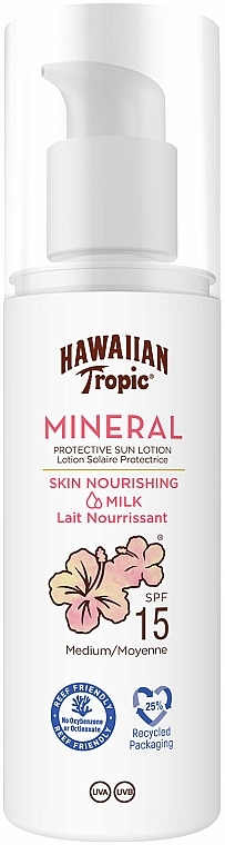 Сонцезахисний живильний лосьйон для тіла - Hawaiian Tropic Mineral Skin Nourishing Milk SPF 15 — фото N1