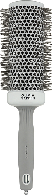 Термобрашинг 55мм - Olivia Garden Expert Blowout SPEED Wavy Bristles WHITE&GREY 55 — фото N1