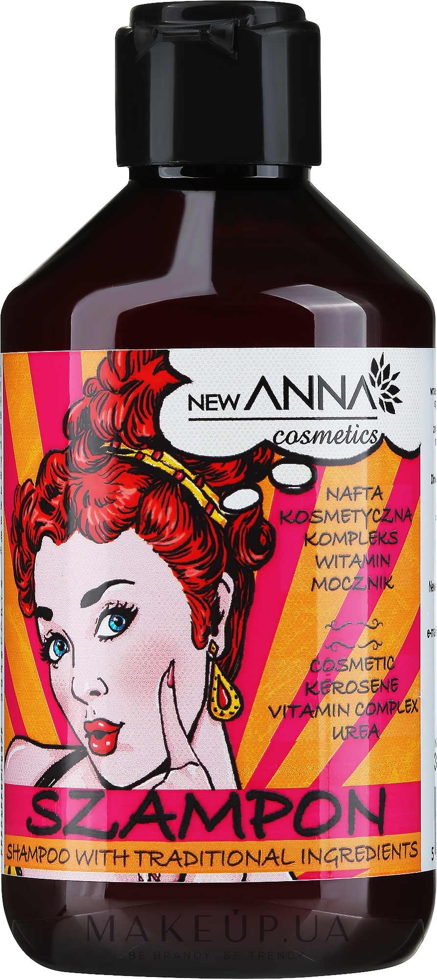Шампунь для волосся з керосином, вітамінним комплексом і сечовиною - New Anna Cosmetics Hair Shampoo — фото 300ml