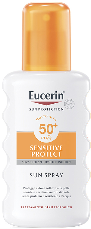 Сонцезахисний спрей для чутливої шкіри - Eucerin Sun Protection Solar Spray SPF 50+ — фото N1