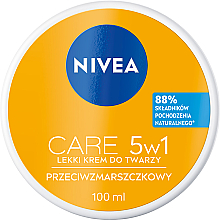 Легкий антивіковий крем для обличчя  - NIVEA Care 5in1 Light Anti-Wrinkle Cream — фото N4