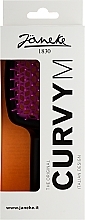 Расческа для волос, черно-розовая - Janeke CurvyM Extreme Volume Brush  — фото N2