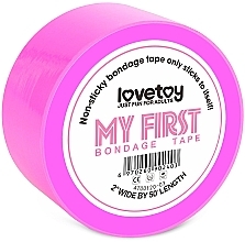 Парфумерія, косметика Стрічка для бандажа, фуксія - LoveToy My First Non-Sticky Bondage Tape