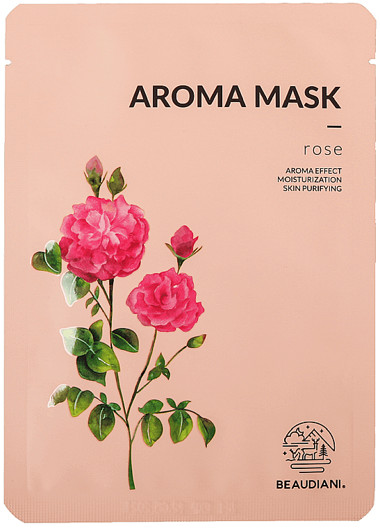 Маска для обличчя "Троянда" - Beaudiani Aroma Mask Rose — фото N1