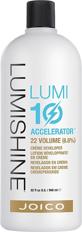 Крем-флюїд для обличчя з глутатіоном - Joico LumiShine Lumi10 Creme Developer 22 Vol — фото N1