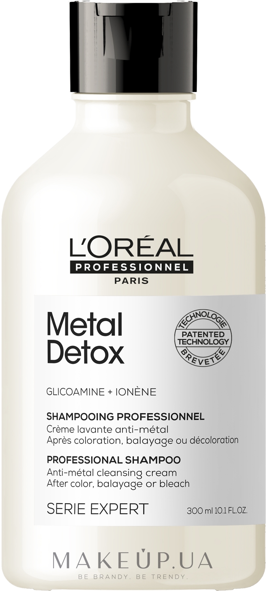 Профессиональный очищающий шампунь для уменьшения ломкости и нежелательного изменения цвета - L'Oreal Professionnel Serie Expert Metal Detox Anti-metal Cleansing Cream Shampoo — фото 300ml