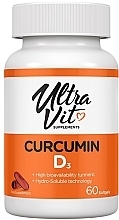 Духи, Парфюмерия, косметика Пищевая добавка "Куркумин и витамин D3" - UltraVit Curcumin D3