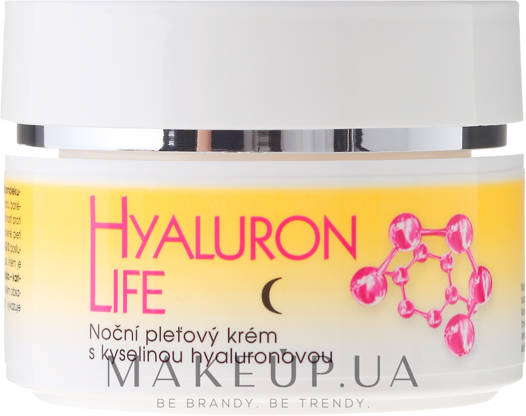 Нічний крем для обличчя - Bione Cosmetics Hyaluron Life Night Cream With Hyaluronic Acid — фото 51ml