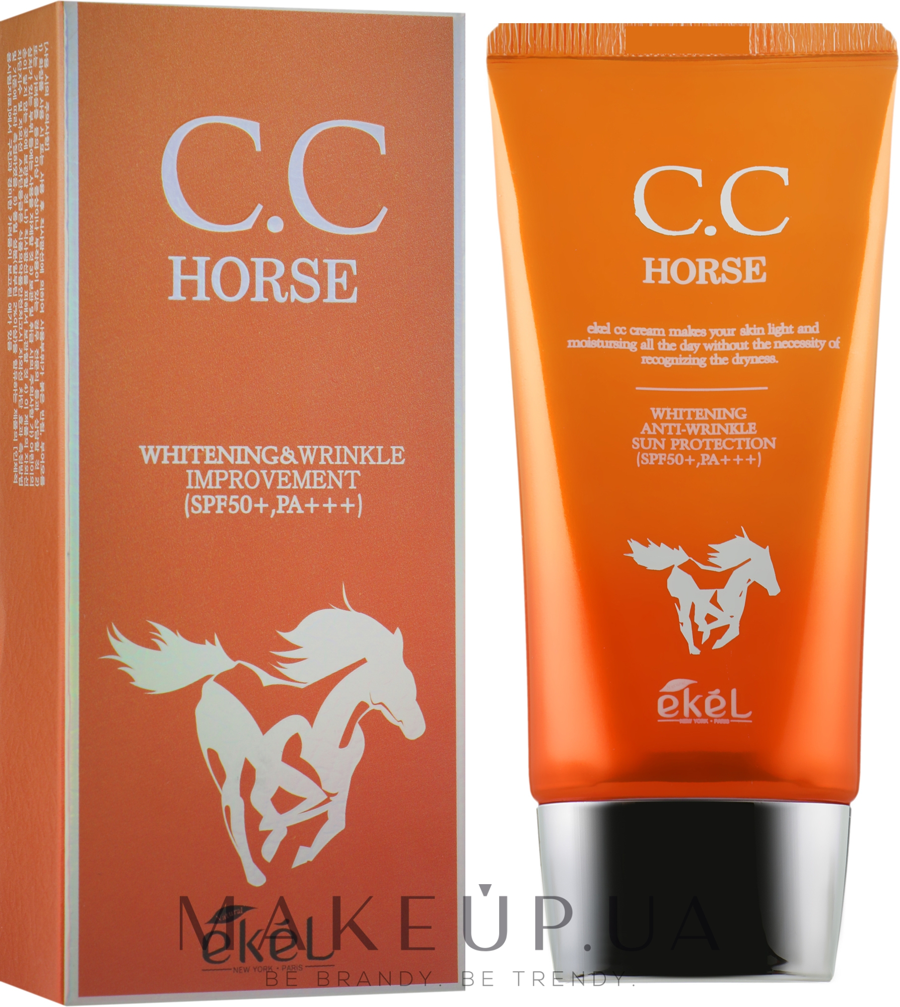 Крем для обличчя з екстрактом конячого жиру - Ekel Horse CC Cream — фото 50ml