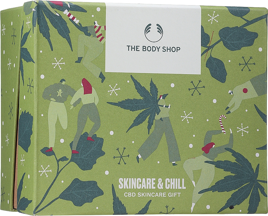 Набор - The Body Shop CBD Skincare & Chill Gift Set (cr/50ml + f/oil/30ml) — фото N1