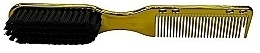Щетка для бороды с гребнем, золотая - Detreu Fade Brush Gold — фото N1