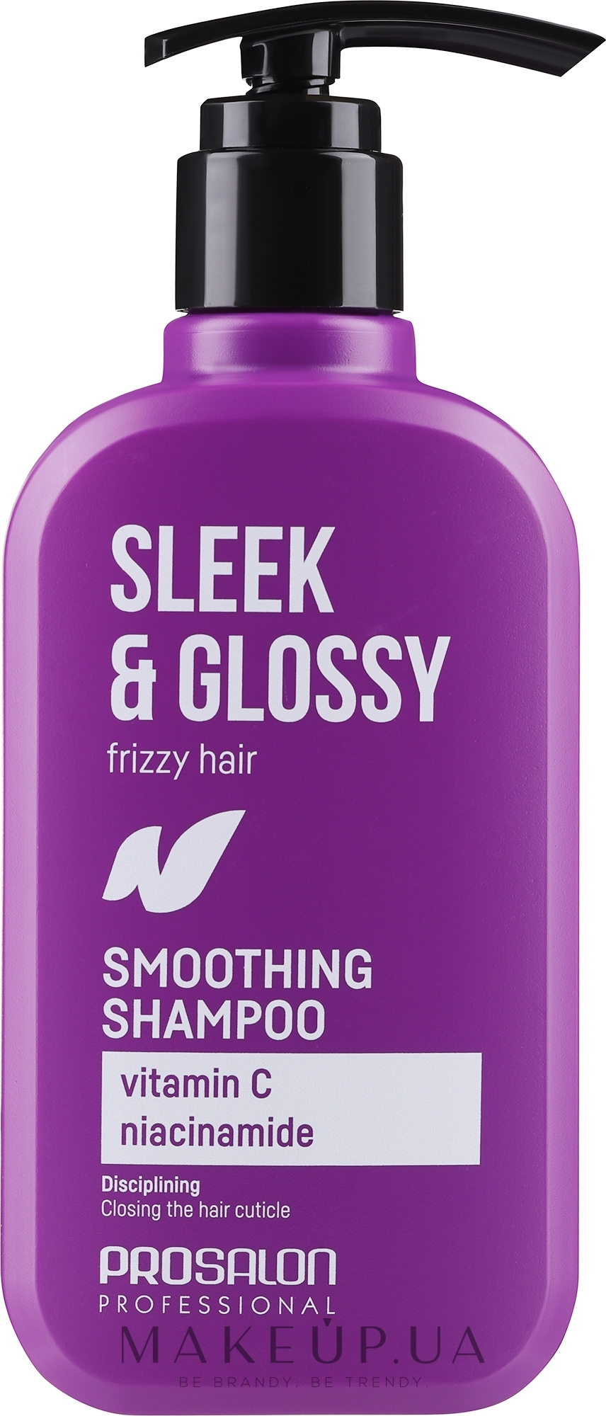 Шампунь для вьющихся волос - Prosalon Sleek & Glossy Smoothing Shampoo — фото 375ml