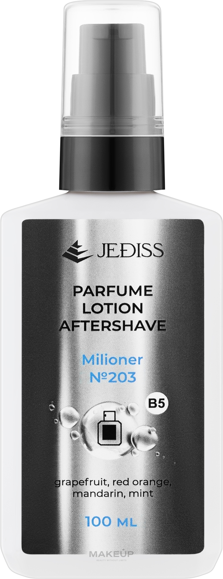 Jediss Millioner - Парфумований лосьйон після гоління — фото 100ml