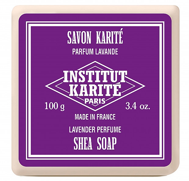 Набір - Institut Karite Shea Soap Trio Rose, Lavender and Cherry Blossom (soap/100g + soap/100g + soap/100g) — фото N3