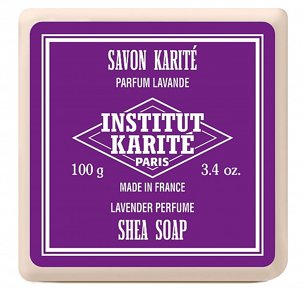 Набор - Institut Karite Shea Soap Trio Rose, Lavender and Cherry Blossom (soap/100g + soap/100g + soap/100g) — фото N3